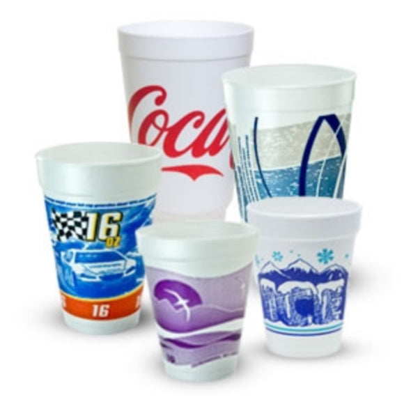 Dart® Horizon® J-Cup® Blueberry EPS Tall Foam Cup, White, 20 Oz