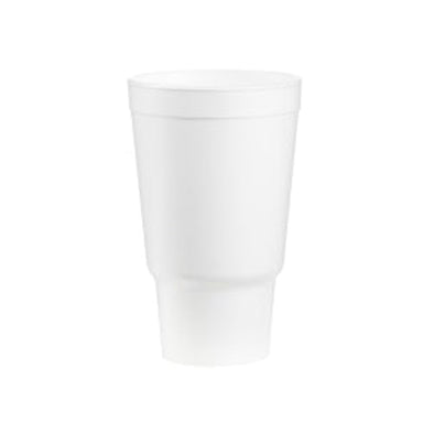 Dart® J-Cup® White Foam Cup, 6.8" Tall, 30 Oz