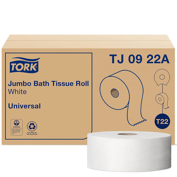 Tork® Universal Jumbo Bath Tissue, 2 Ply, 8.8"