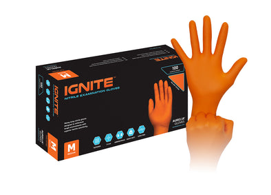 Aurelia® Ignite™ Powder Free Nitrile Glove, Orange