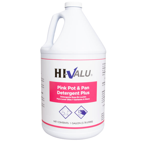 Hi-Valu® Liquid Pink Pot & Pan Detergent Plus, 1 Gal