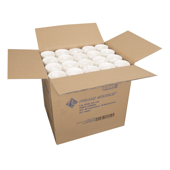 Prime Source® Paper Hot Cup, White, 8 Oz