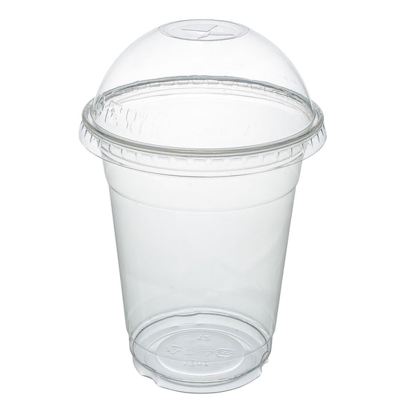 Prime Source® Squat Dome Lid For 9 & 12 Oz PETE Cups, Clear