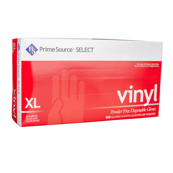 Prime Source® Select Powder Free Clear Vinyl Glove, 4.5 Mil