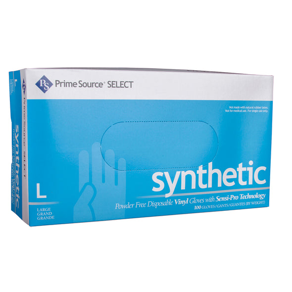 Prime Source® Select Powder Free White Synthetic Glove, 5 Mil