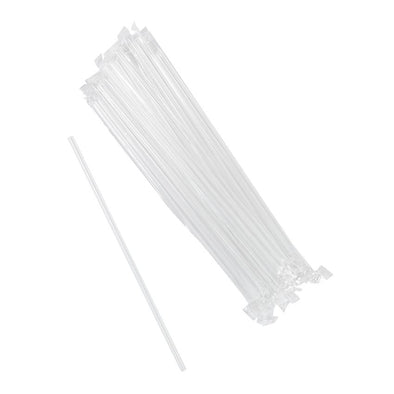 Prime Source® Polypropylene (PP) Jumbo Straw, Clear, 7.75" Length