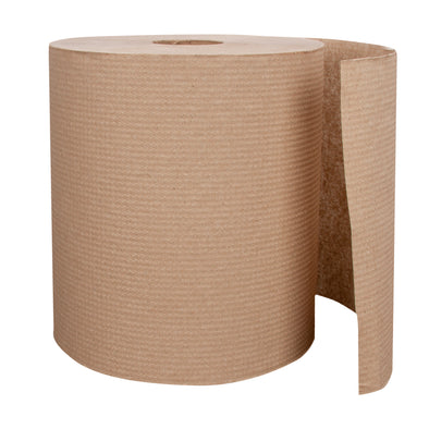 Right Choice™ Paper Hardwound Towel 1-Ply, Kraft, 7.87" x 800'