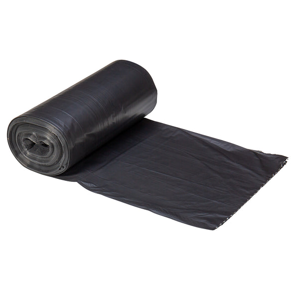 Right Choice™ LDPE 33-Gal Can Liner Roll, Black, 33" X 39", 1.2 mil