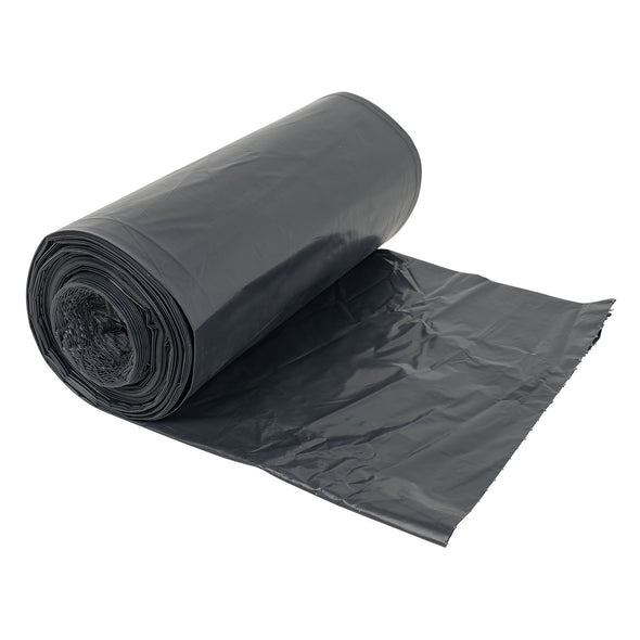 Right Choice® LDPE (Repro) 60-Gal Can Liner Roll, Black, 1.5 Mil, 38" x 58"