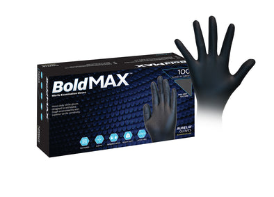 Aurelia® Bold Max™ Powder Free Nitrile Glove, Black