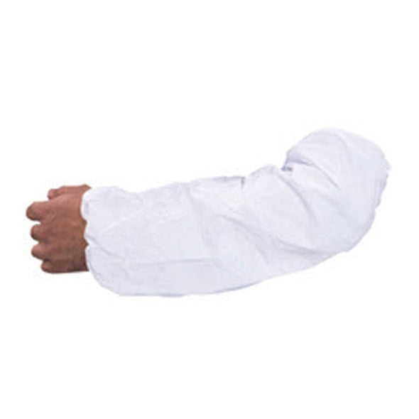 Polyethylene (PE) Work Sleeves, White, 18", 1 Mil