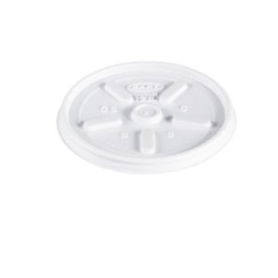 Dart® EPS Vented Lid, White, 12 oz.