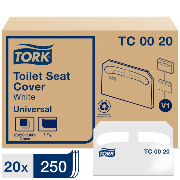 Tork® Toilet Seat Cover White, 5000 Ct.