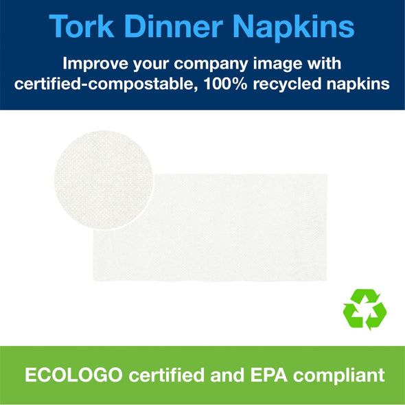 Tork® White Dinner Napkin, 3000 Ct.