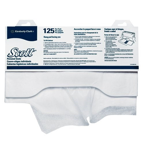 Scott® Recycled Fiber Content Toilet Seat Cover, White