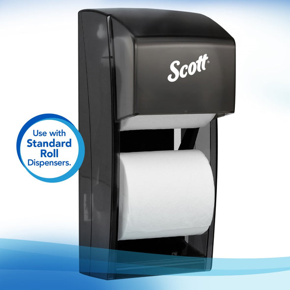 Scott® Paper Toilet Tissue, Recycled Fiber, White, 80 Rolls