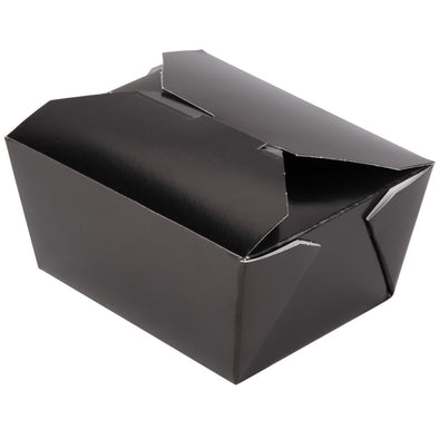 Bio-Pak® #1 Paper Food Container, Black