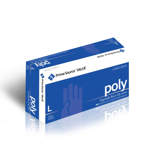 Prime Source® Value Clear Blown Poly Glove