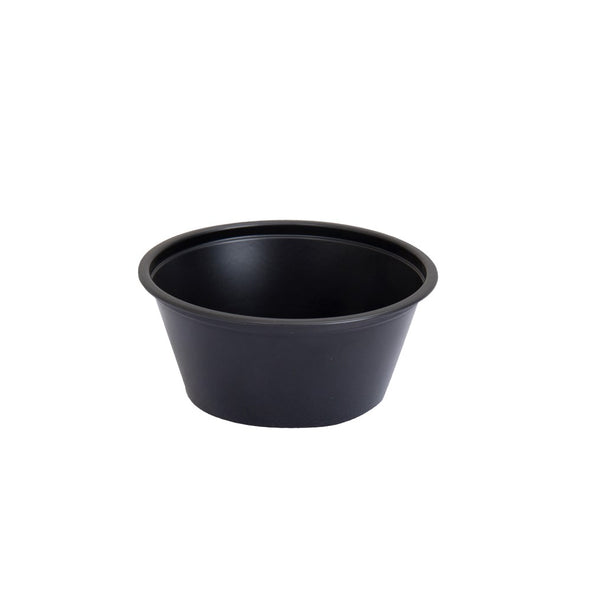 Prime Source® PP Portion Cup, Black, 2 oz, 1/CS/2500