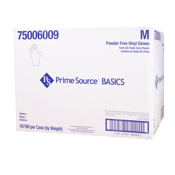 Prime Source® Basics Powder Free Clear Vinyl Glove