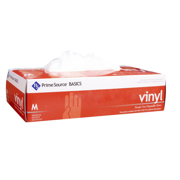 Prime Source® Basics Powder Free Clear Vinyl Glove