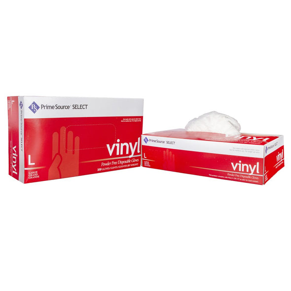 Prime Source® Select Powder Free Clear Vinyl Glove, 4.5 Mil