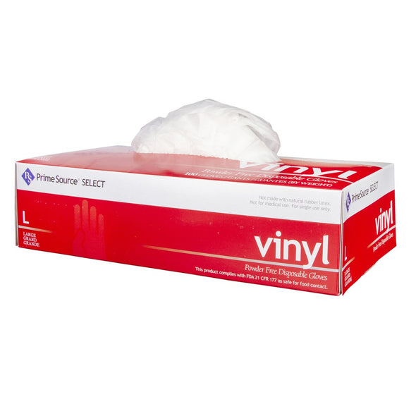 Prime Source® Select Powder Free Clear Vinyl Glove, 4.5 Mil