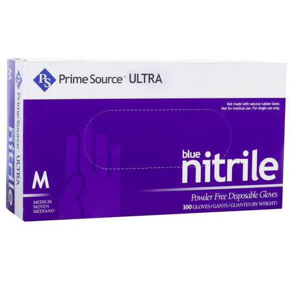 Prime Source® Ultra Powder Free Blue Nitrile Glove