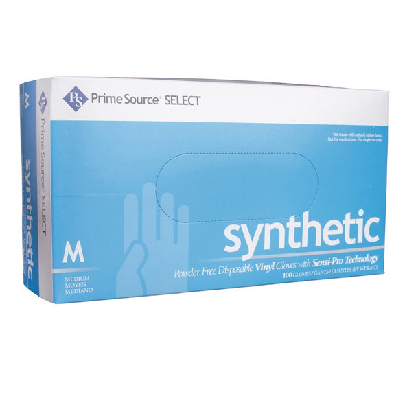 Prime Source® Select Powder Free White Synthetic Glove, 5 Mil