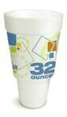 Convermex 32 Oz. Line B Celebrate Design Foam Car Cup