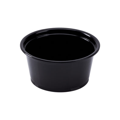 Karat® 2 Oz. Black Polypropylene Portion Cup